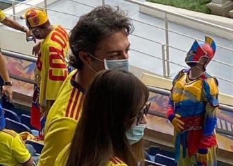 Quintero asiste al partido de Colombia y genera polémica