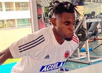 Selección Colombia trabaja en gimnasio y prepara la Copa