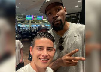 James Rodríguez y Kevin  Durant, juntos en Nueva York