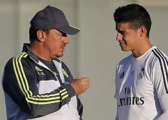 ¿Cómo le fue a James con Rafa Benítez en el Madrid?