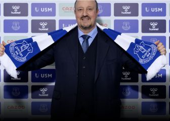 James y Mina con DT: Everton presenta a Rafael Benítez