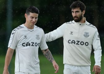 James entrena por primera vez con Benítez en Finch Farm