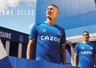 Detalles de la nueva camiseta del Everton de James y Mina