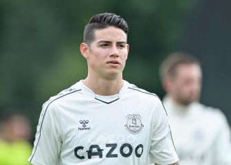 James juega unos minutos en el primer amistoso de Everton