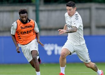 En Everton celebran la nueva sociedad de James