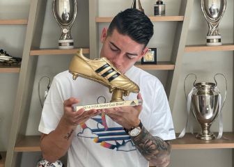 James recuerda su bota de oro en Brasil 2014