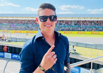 James Rodríguez, presente en el Gran Premio de Silverstone