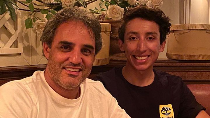 Juan Pablo Montoya, piloto colombiano, publicó una foto con Egan Bernal. El corredor señaló ser fan del último campeón del Giro de Italia 2021
