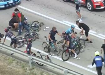 Egan y Dani Martínez sufren caída en la Vuelta a Burgos