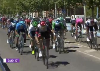 El sprint de Sebastián Molano para ganar etapa 4 en Burgos