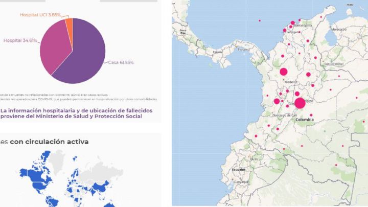 Mapa de casos y muertes por coronavirus por departamentos en Colombia: hoy, 11 de agosto