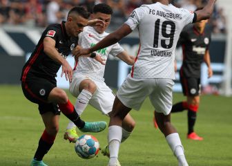 Rafael Santos Borré, presente en empate del Eintracht