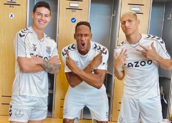 Yerry Mina, feliz porque James se queda en Everton