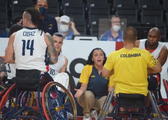 Colombia vence a Argelia en baloncesto en silla de ruedas