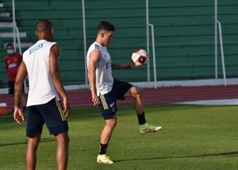 En imágenes: Colombia y su última práctica antes de Bolivia