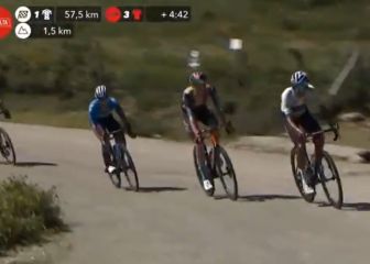El momento en el que se termina La Vuelta para López