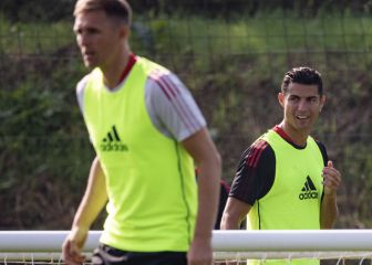 Primeras imágenes de Cristiano en práctica del United