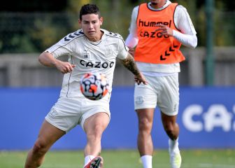 James regresa a prácticas en Everton y luchará por minutos