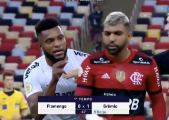 Borja vs. Flamengo: Gol, penal errado y cruce con Gabigol