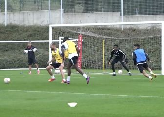 Falcao no afloja: Gol y asistencia en práctica del Rayo