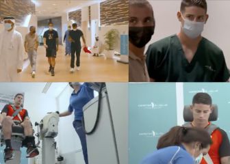 Así fueron los éxamenes médicos de James en Qatar