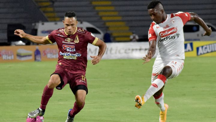Deportes Tolima recibió a Independiente Santa Fe en el desarrollo de la décimo segunda fecha de la Liga BetPlay en el Manuel Murillo Toro de Ibagué