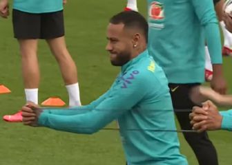 Neymar entrena en Techo