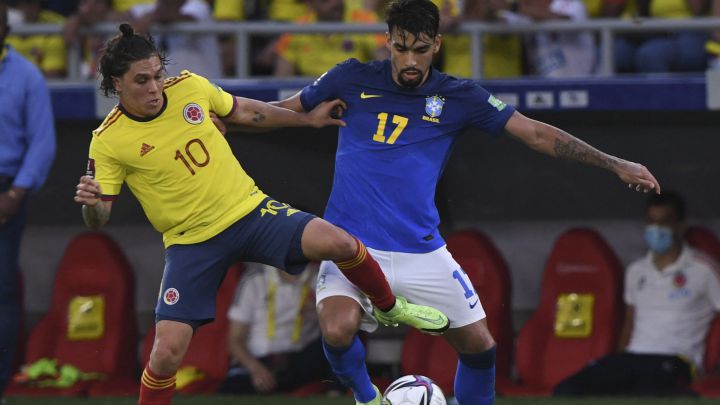 Colombia empata ante Brasil y le corta su racha de triunfos