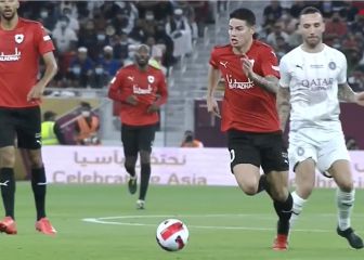 Así fue el partido de James en la final de la Copa del Emir