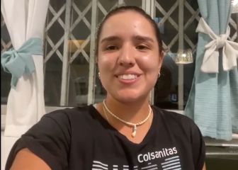 La alegría de Camila Osorio tras clasificar a la semifinal