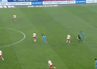 Barrios asiste en contundente goleada del Zenit al Spartak