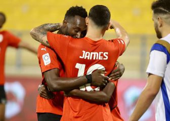 El primer gol de James en Qatar, en imágenes