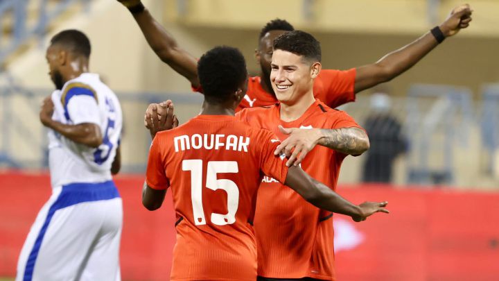 James brilla y anota su primer gol en Qatar con Al Rayyan