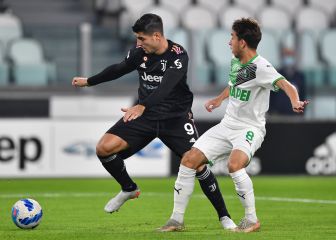 Cuadrado juega 45' en derrota de Juventus ante Sassuolo
