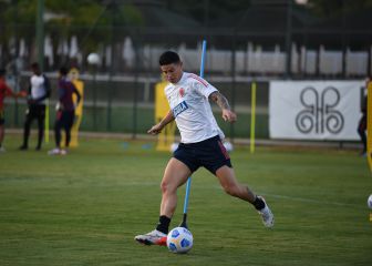 Con 5 jugadores, Colombia entrena en Brasil