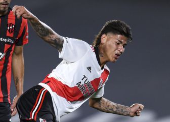Jorge Carrascal, elogiado tras asistencia con River Plate