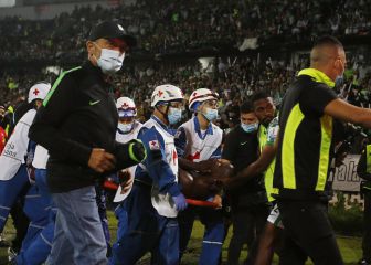 Durísima lesión de Baldomero Perlaza en la final de Copa