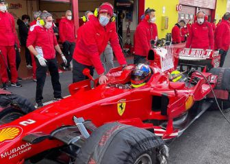 Lo impensado se cumple: Montoya a bordo de un Ferrari