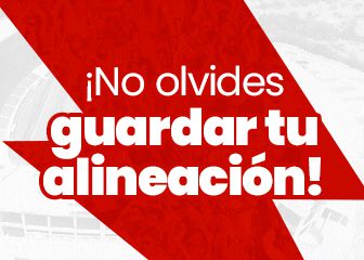 ¡Acuérdate de guardar tu alineación en Biwenger!