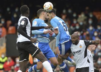 Valencia y Rayo Vallecano empatan en Mestalla