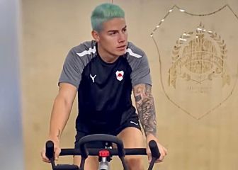 James Rodríguez reaparece en entrenamiento de Al Rayyan