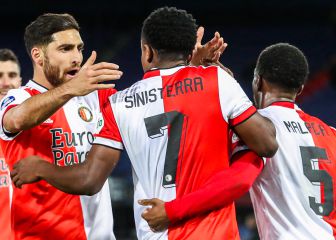 Luis Sinisterra marca su primer doblete con Feyenoord en liga