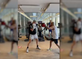 James se cambia al boxeo y presume de su jab