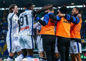 Atalanta, mejor posición en 10 años antes del parón invernal