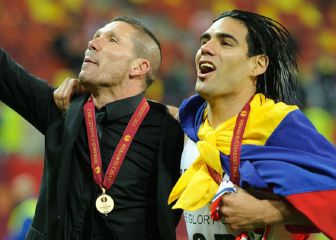 Simeone elogia a Falcao en su décimo aniversario con Atlético