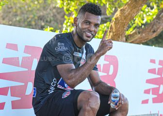 Miguel Ángel Borja entrena por primera vez con Junior