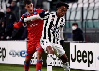 Con Cuadrado y Ospina, Juve y Napoli igualan en Turín