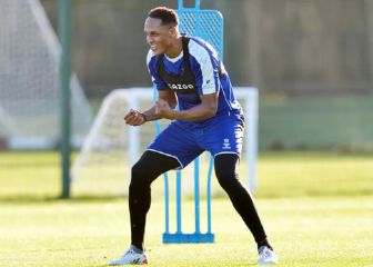 Yerry Mina regresa a entrenamientos con Everton