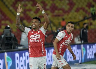 Doblete de Morelo en goleada de Santa Fe a Águilas