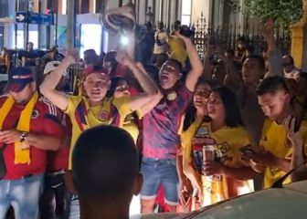 La afición colombiana respalda a la Selección en Córdoba
